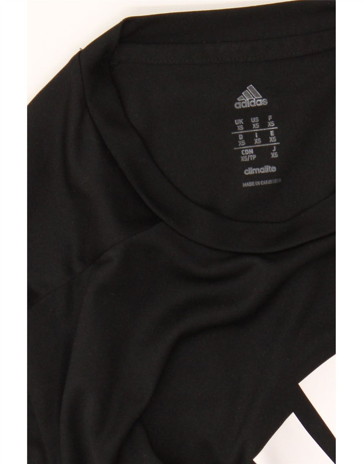 Adidas Herre Climalite Grafisk T-Shirt Top XS Sort