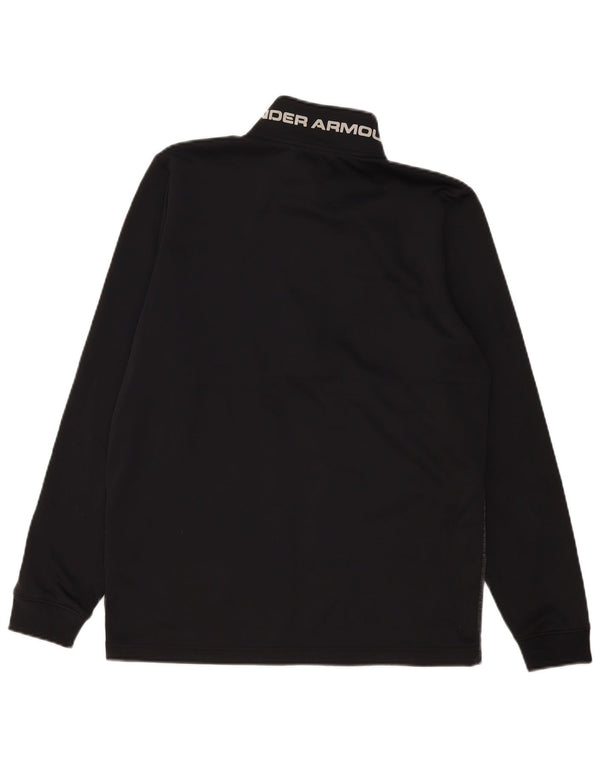 Under Armour Herre Cold Gear Sweatshirt Jumper Medium Sort Colourblock