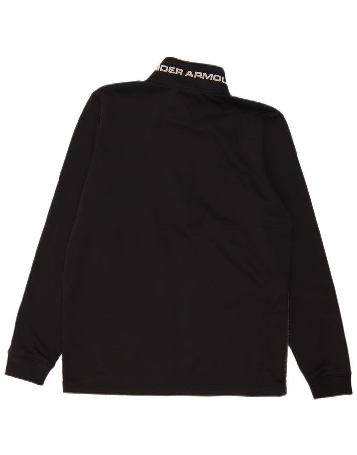 Under Armour Herre Cold Gear Sweatshirt Jumper Medium Sort Colourblock
