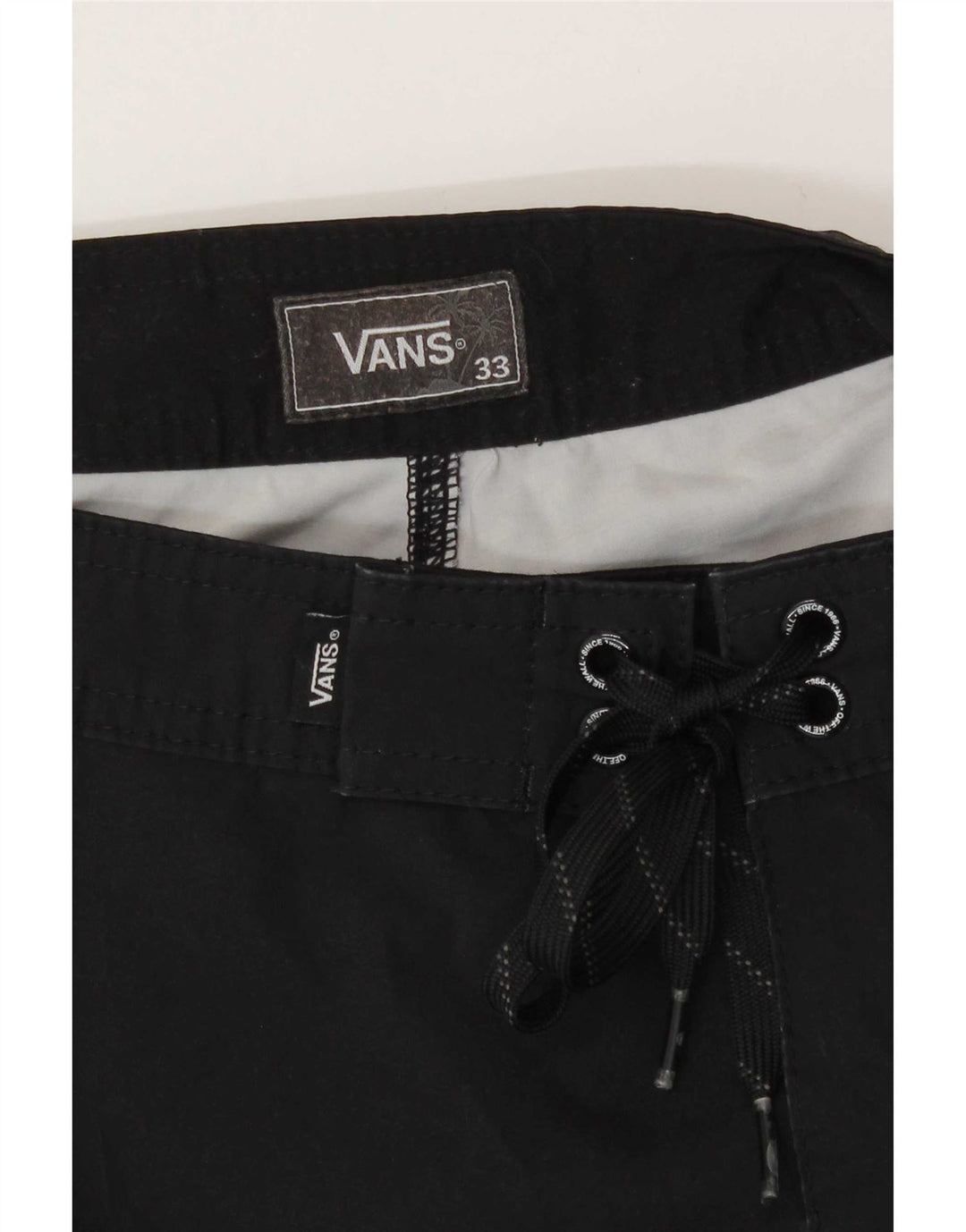 Vans Badeshorts med abstrakt mønster til mænd mellem sort polyester