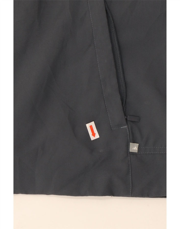 Adidas Dame Ærmeløs træningsdragt Topjakke UK 12 Medium Grey Polyester