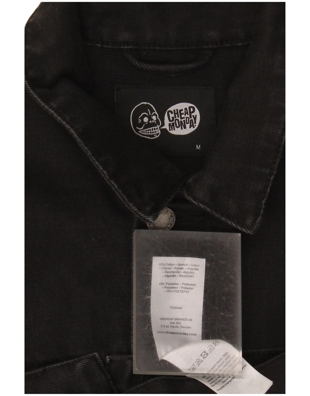 Billig mandag Herre Denim Gilet UK 38 Medium Sort Bomuld