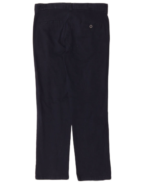 Izod drenge lige chinobukser 13-14 år W30 L25 marineblå bomuld