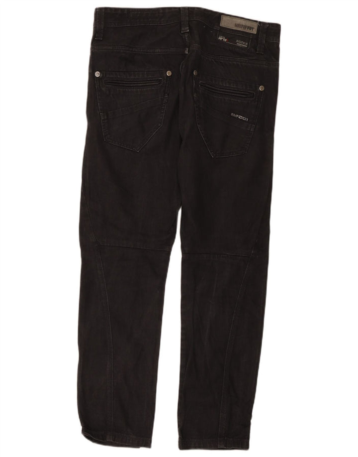 Meltin' Pot Straight Jeans til mænd W33 L32 Sort bomuld