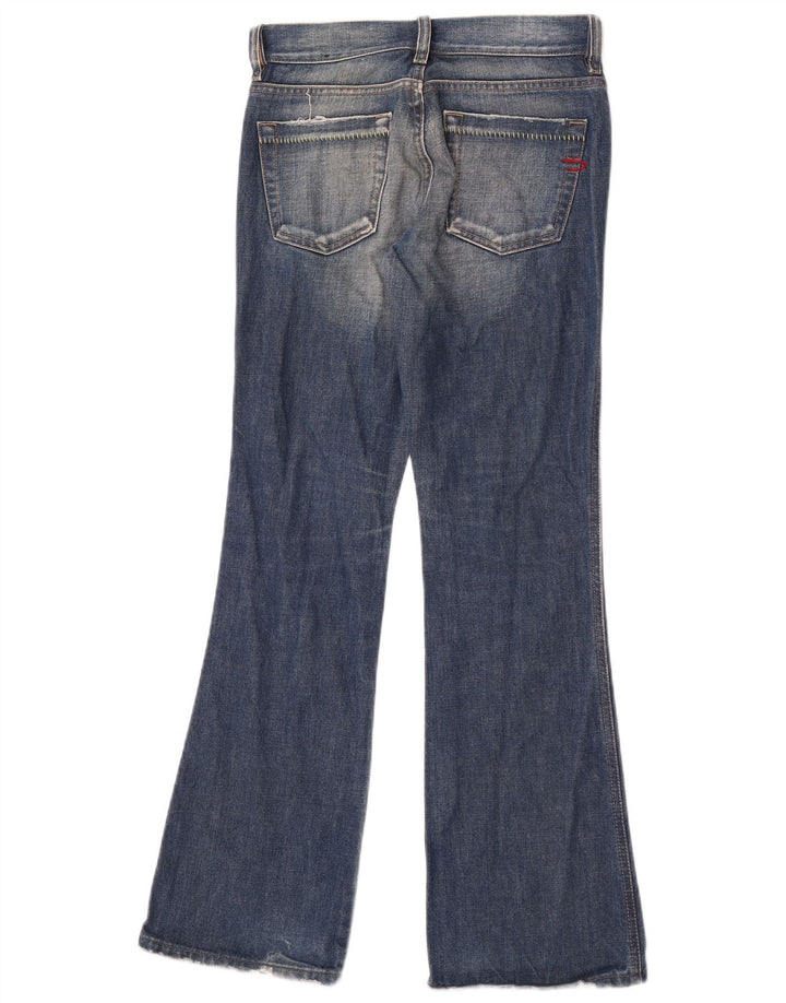 Diesel Dame Flared Jeans W26 L32 Blå Bomuld