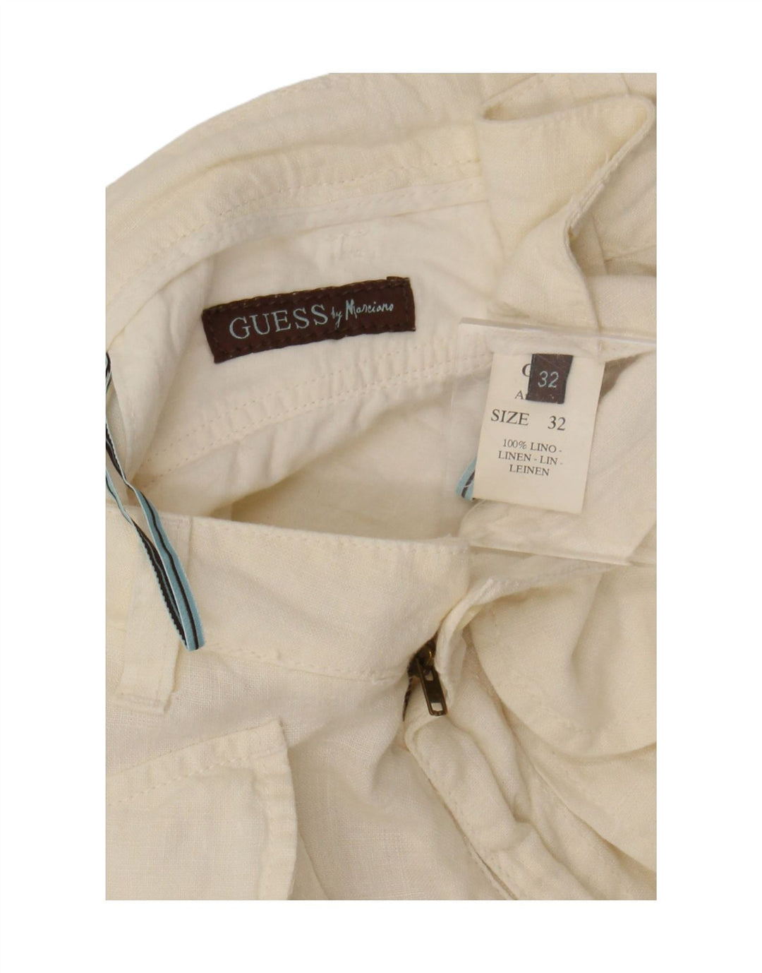 Guess By Marciano Dame Capri Bukser W32 L20 Off White Linned