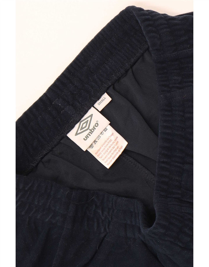 Umbro Womens Fleece Træningsdragt Bukser UK 8 Small Navy Blue Polyester