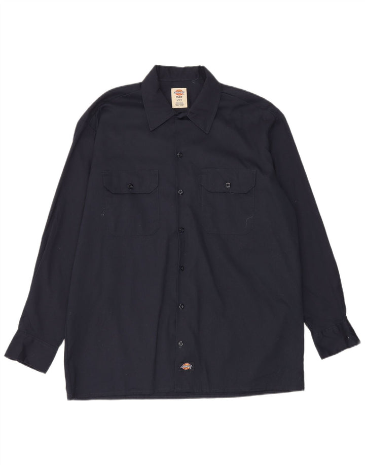 DICKIES Herreskjorte Stor marineblå polyester
