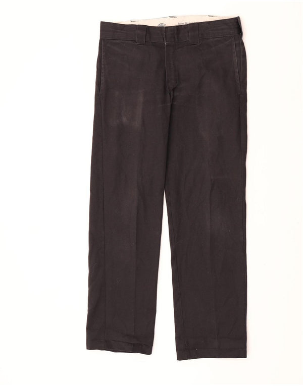 Dickies Herre Slim Straight Chino Bukser W32 L32 Sort Polyester