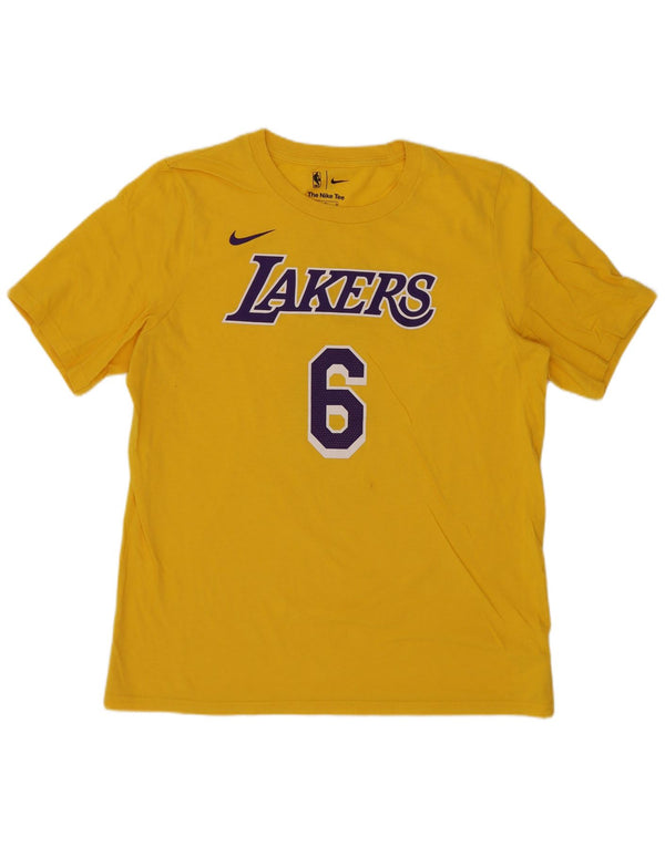 Nike Boys Lakers grafisk T-shirt top 13-14 år XL Gul