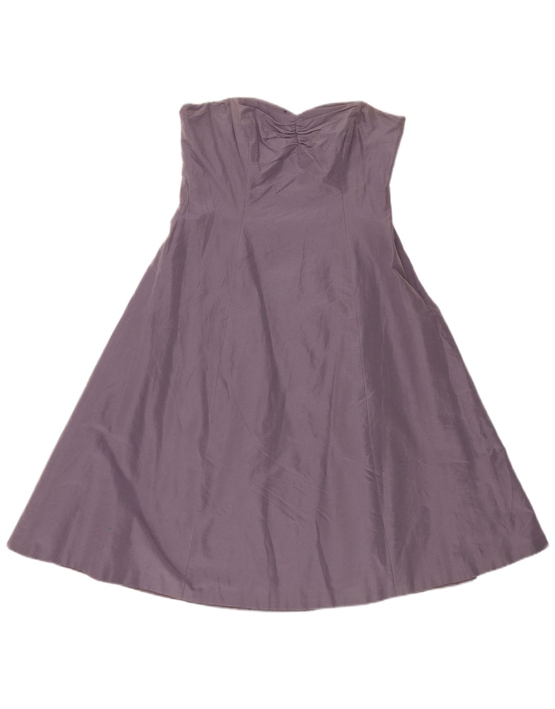 Coast Dame Stropløs Kjole UK 14 Medium Lilla Bomuld