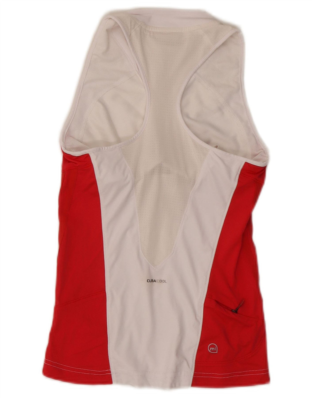 Adidas Dame Climacool Vest Top UK 4 XS Hvid Colourblock