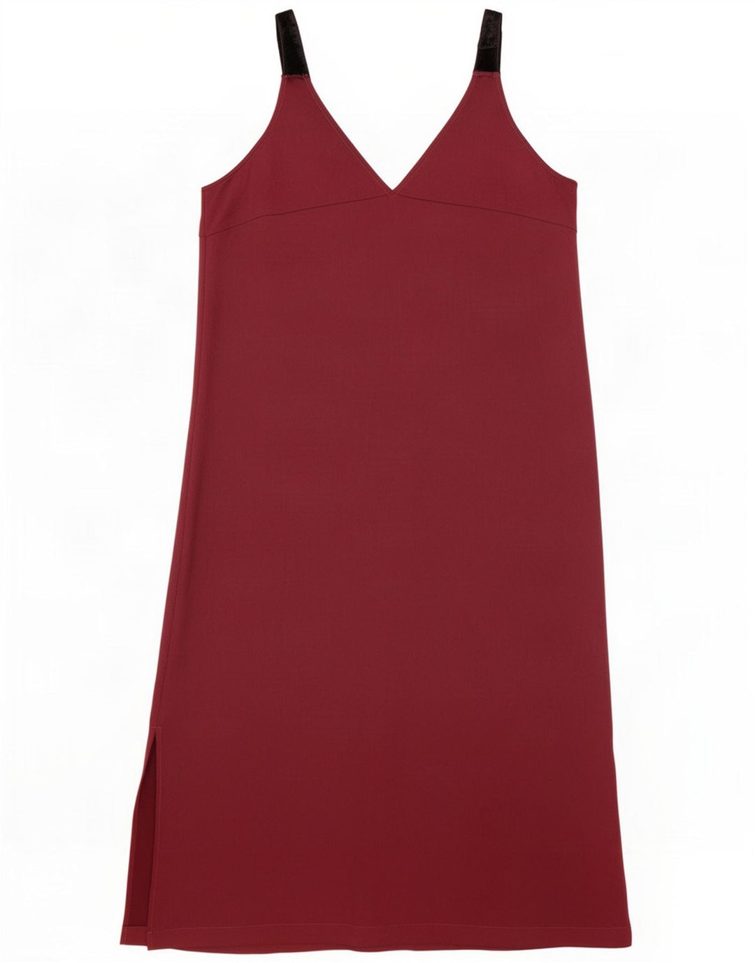 Marks & Spencer Dame Slip Dress UK 12 Medium Burgundy Colourblock