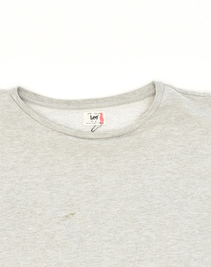LEE Womens Sweatshirt Jumper Medium Grey Cotton | Vintage Lee | Thrift | Second-Hand Lee | Used Clothing | Messina Hembry 
