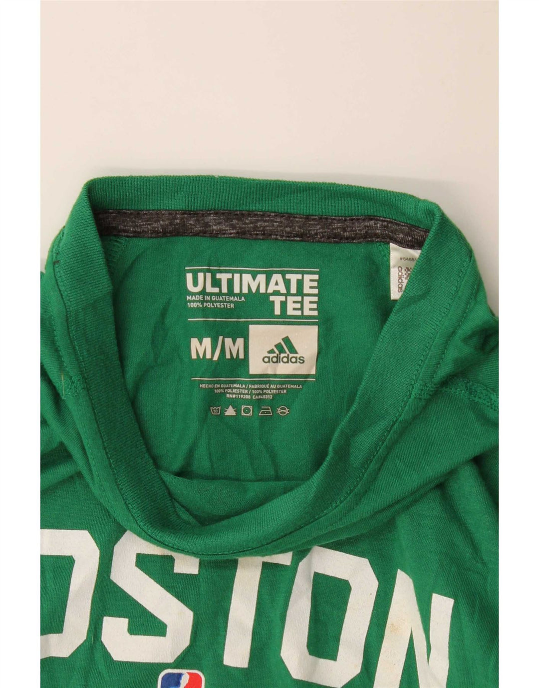 Adidas Herre Boston Celtics Grafisk Top Langærmet Medium Grøn Polyester