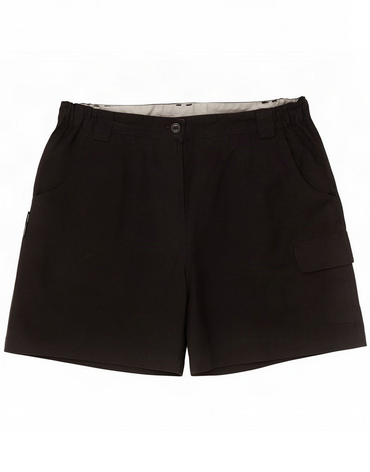 Mountain Warehouse Dame Cargo Shorts UK 10 Small W27 Black Polyester