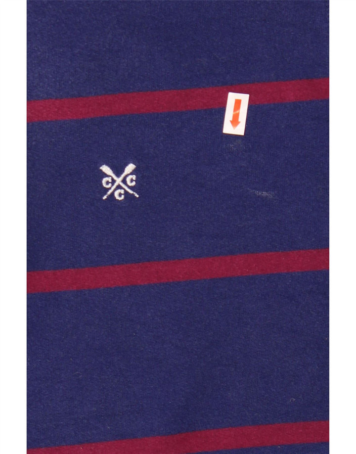 CREW TØJ Dame Sweatshirt Jumper UK 16 Stor Marineblå Stribet