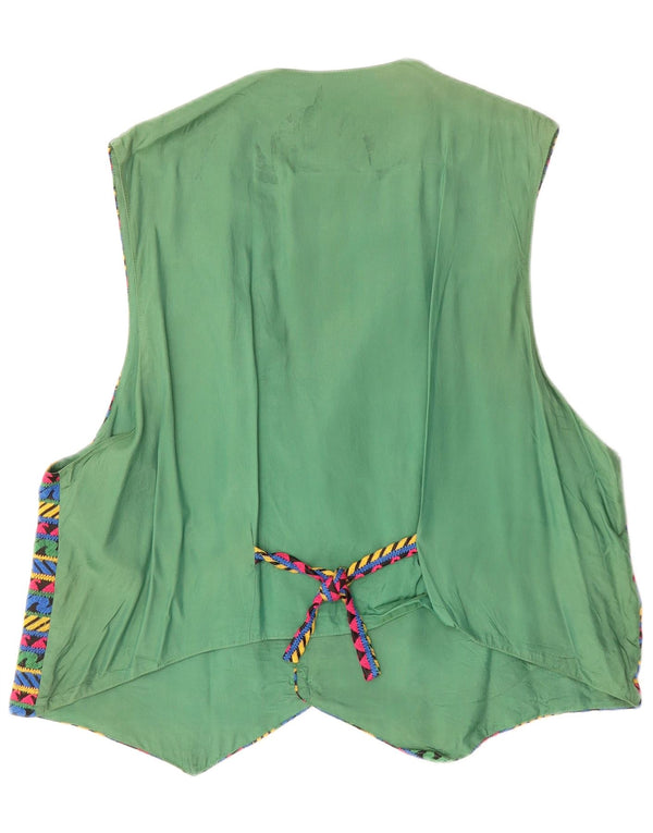 Vintage herrevest XL multifarvet geometrisk