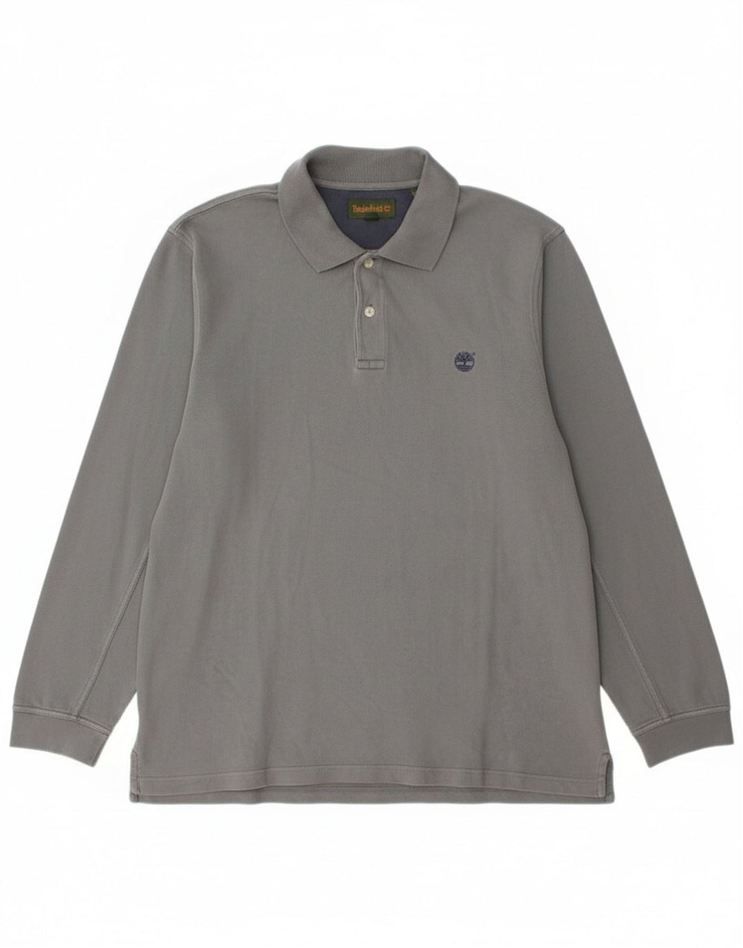 Timberland Langærmet Polo Shirt til mænd Stor grå bomuld