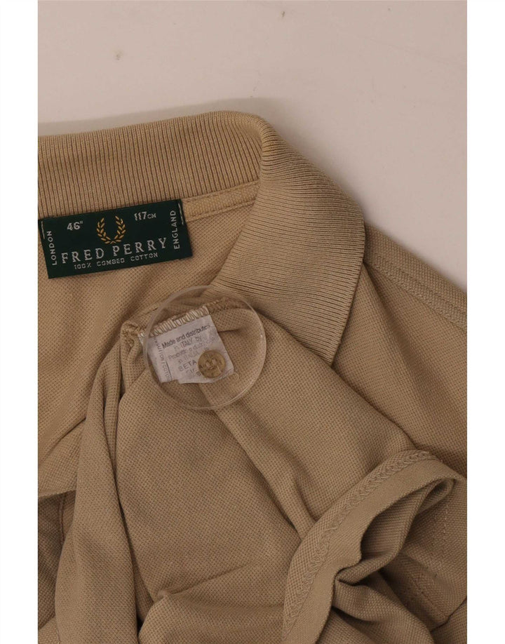 Fred Perry herre poloshirt stor beige bomuld