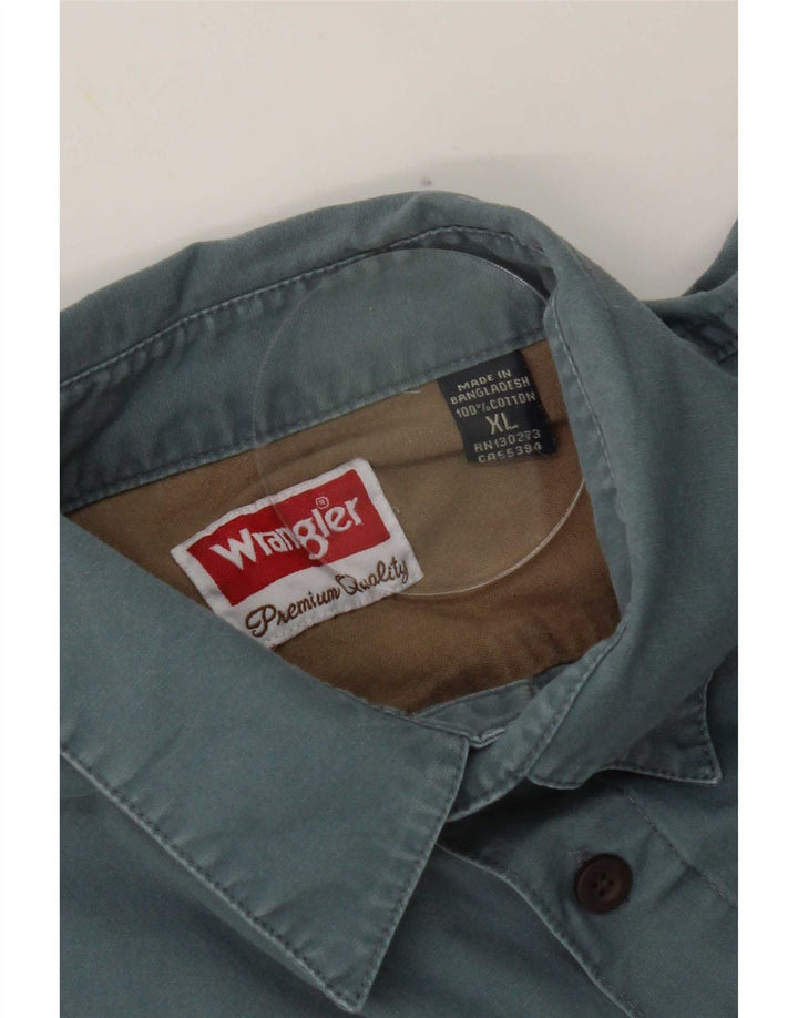 Wrangler herreskjorte XL blå bomuld