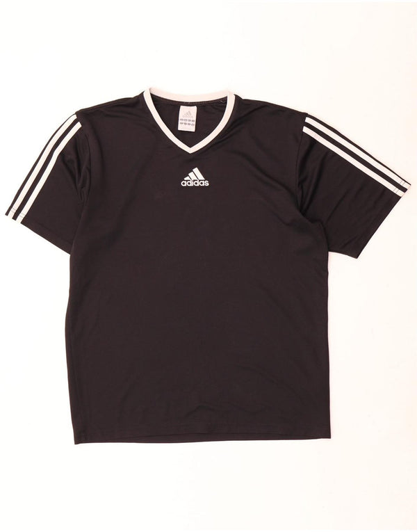 Adidas Herre Climalite T-Shirt Top Lille Sort Polyester