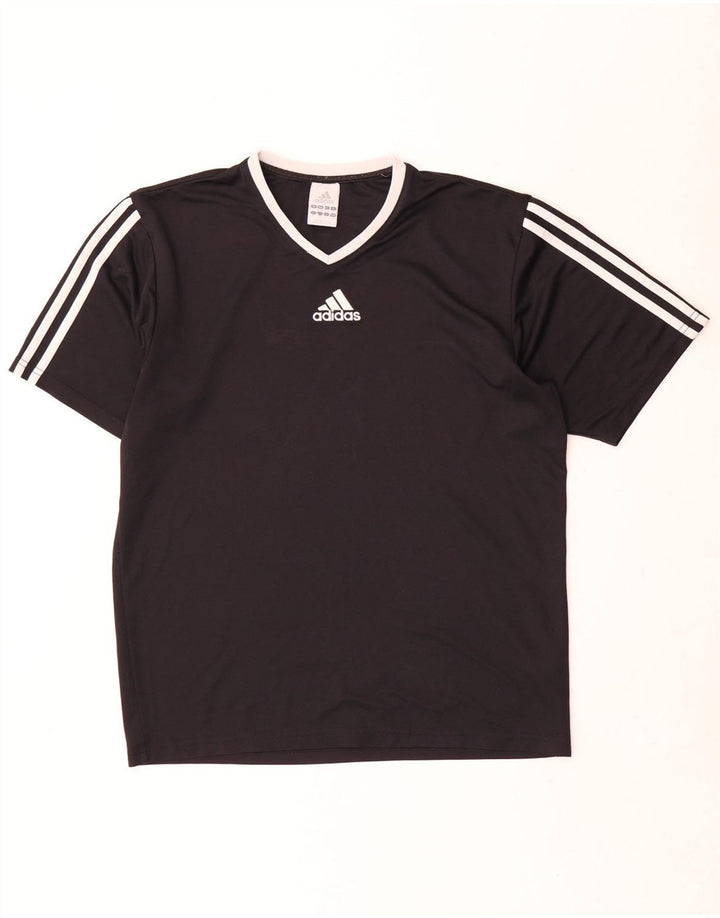 Adidas Herre Climalite T-Shirt Top Lille Sort Polyester