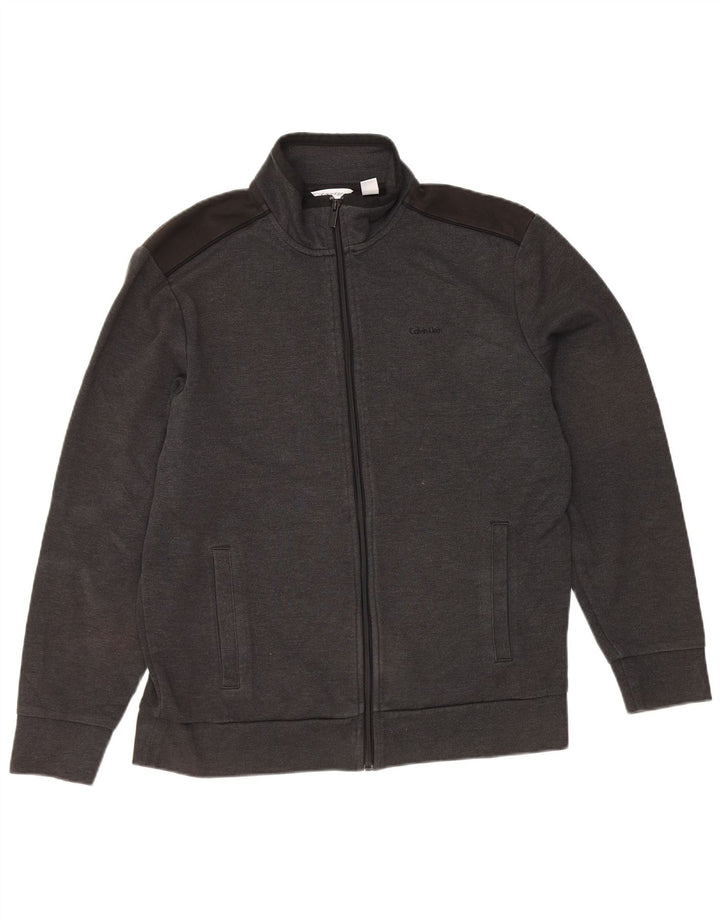 Calvin Klein Herre træningsdragt Topjakke Medium Grey Colourblock Bomuld