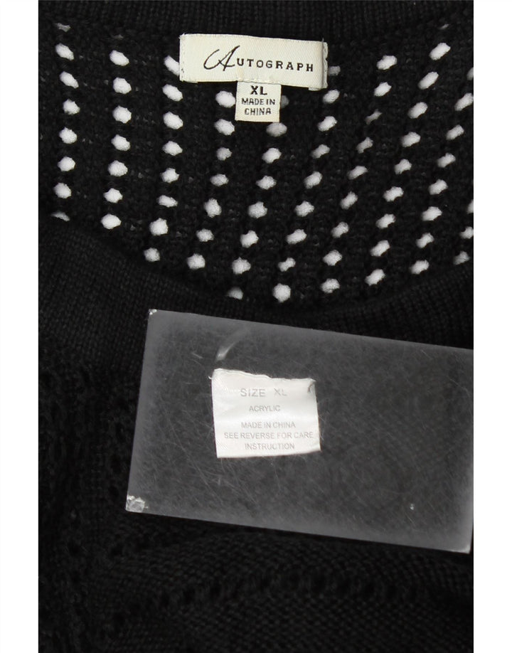 Marks & Spencer Womens Autograph Oversized cardigan sweater UK 18 XL Sort