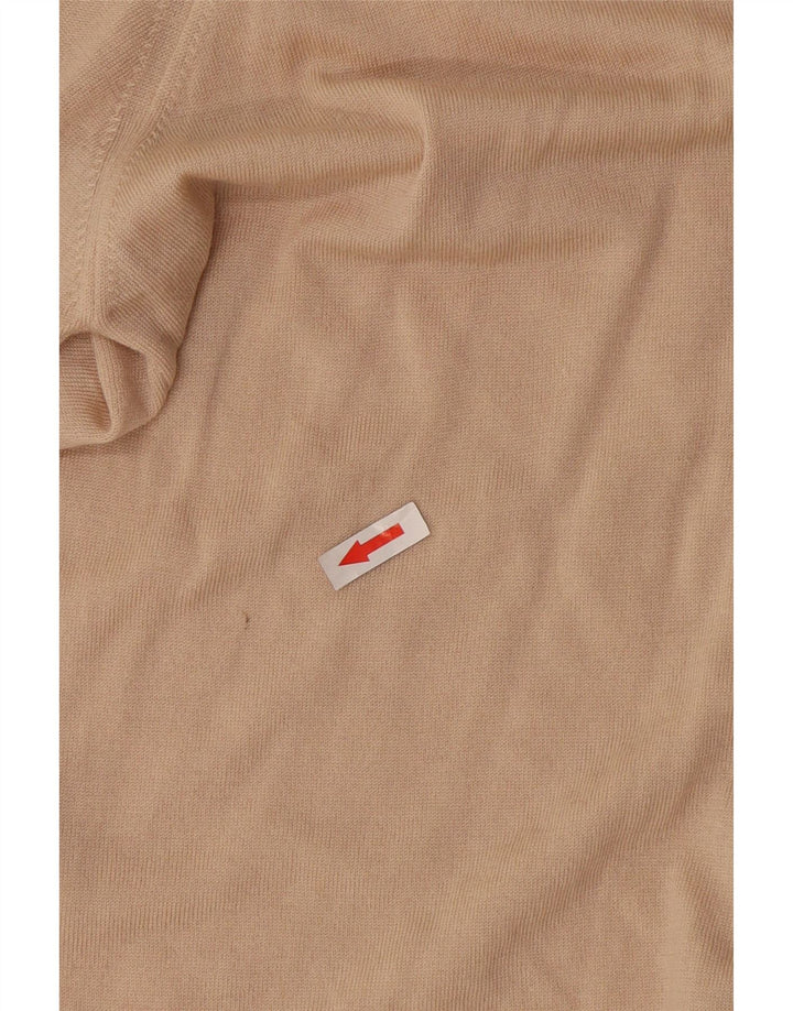 Rohan Dame Cardigan Sweater UK 16 Stor Beige Uld