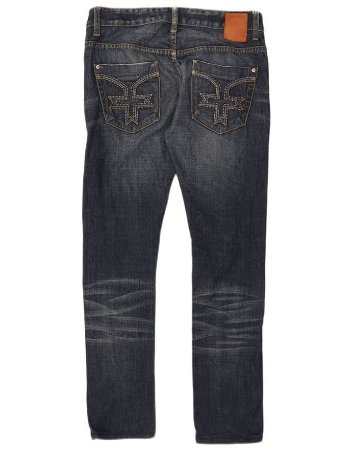 ZU ELEMENTS Dame Tight Fit Slim Jeans W28 L29 Blå Bomuld
