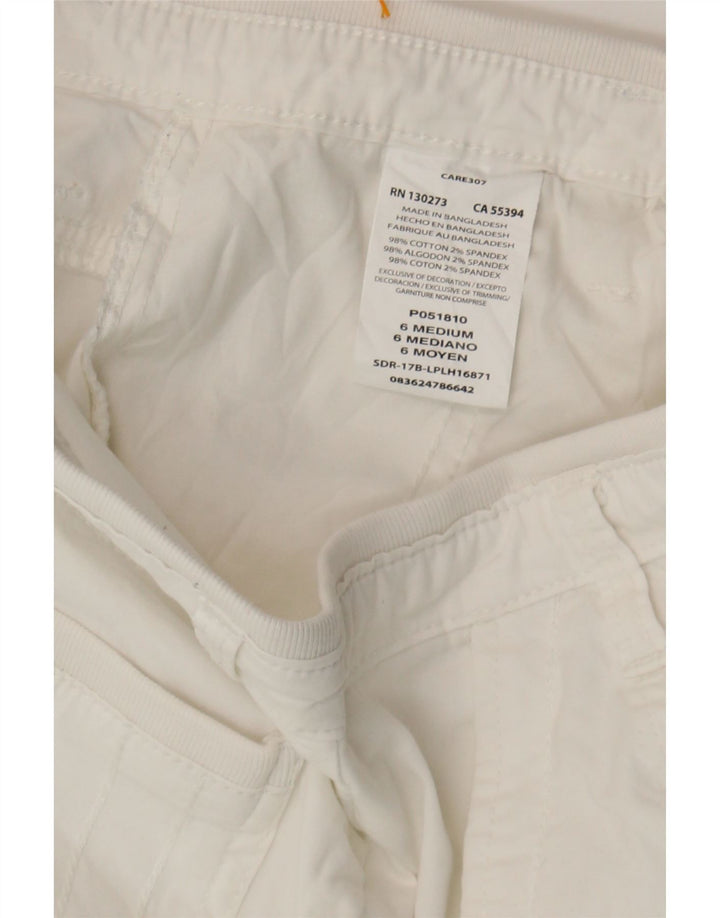 LEE Womens Bermuda Cargo Shorts US 6 Medium W30  White Cotton Vintage Lee and Second-Hand Lee from Messina Hembry 