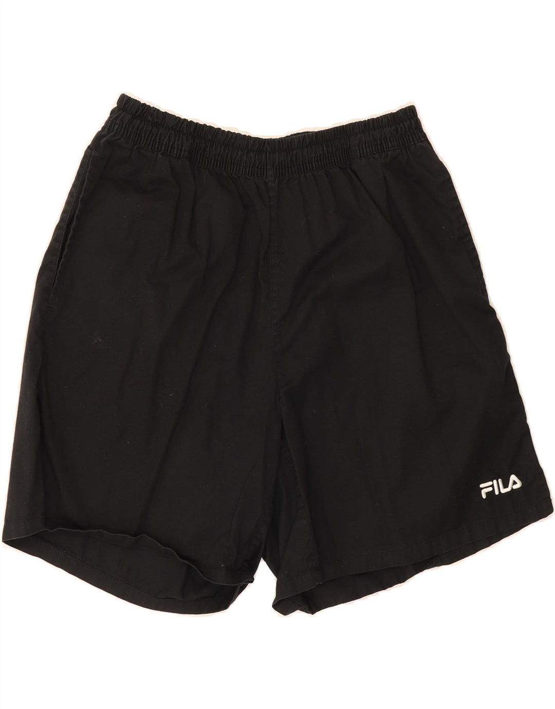FILA Mens Sport Shorts Large   Black Cotton Vintage Fila and Second-Hand Fila from Messina Hembry 