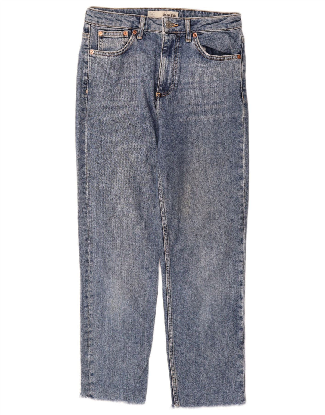 Topshop Dame Cropped Jeans W28 L25 Blå Bomuld