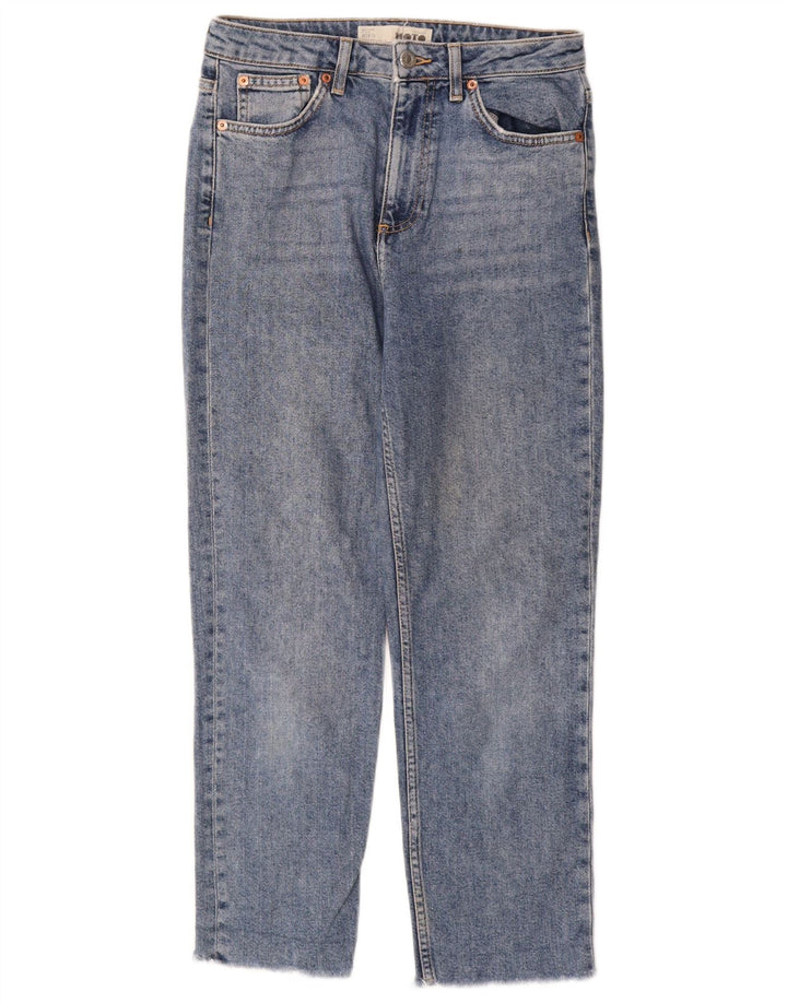 Topshop Dame Cropped Jeans W28 L25 Blå Bomuld