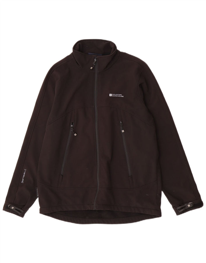 Mountain Warehouse Herre Windbreaker Jacket UK 40 Large Black Polyester