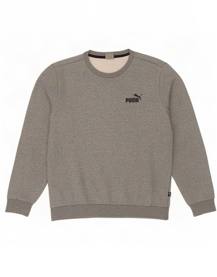 Puma Sweatshirt til mænd Medium Grey Flecked Bomuld