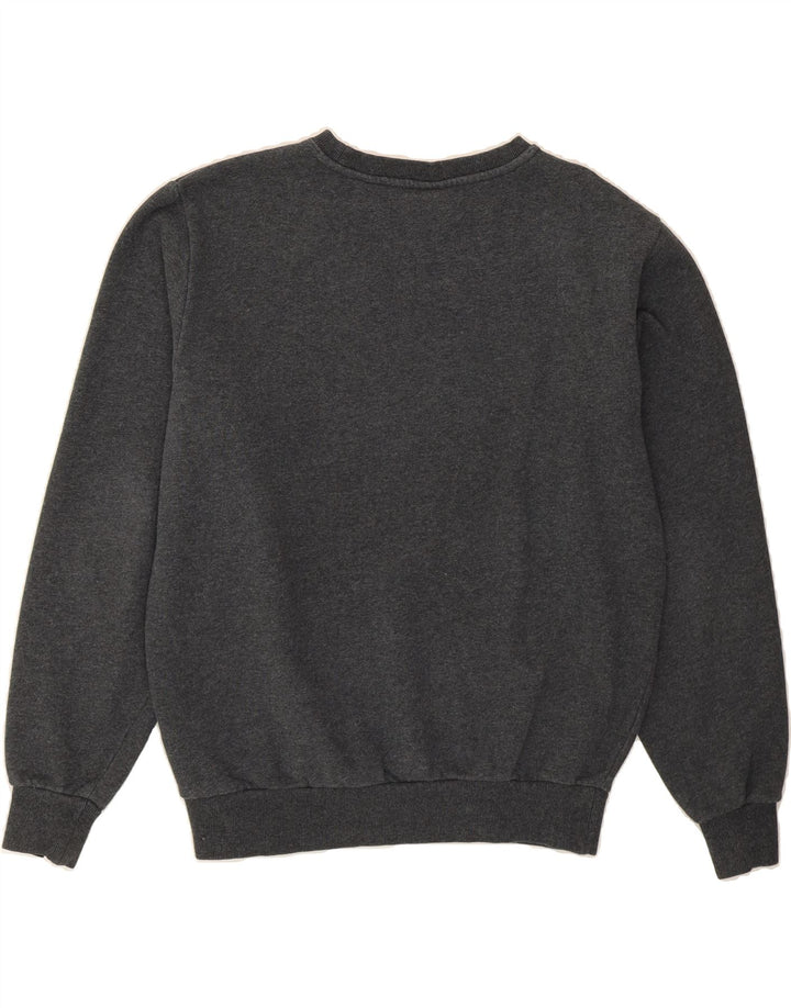 ELLESSE Womens Graphic Sweatshirt Jumper UK 14 Large Grey Cotton Vintage Ellesse and Second-Hand Ellesse from Messina Hembry 