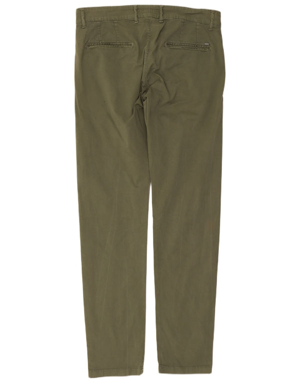Liu Jo Herre Slim Chino Bukser IT 50 Large W34 L32 Khaki Bomuld