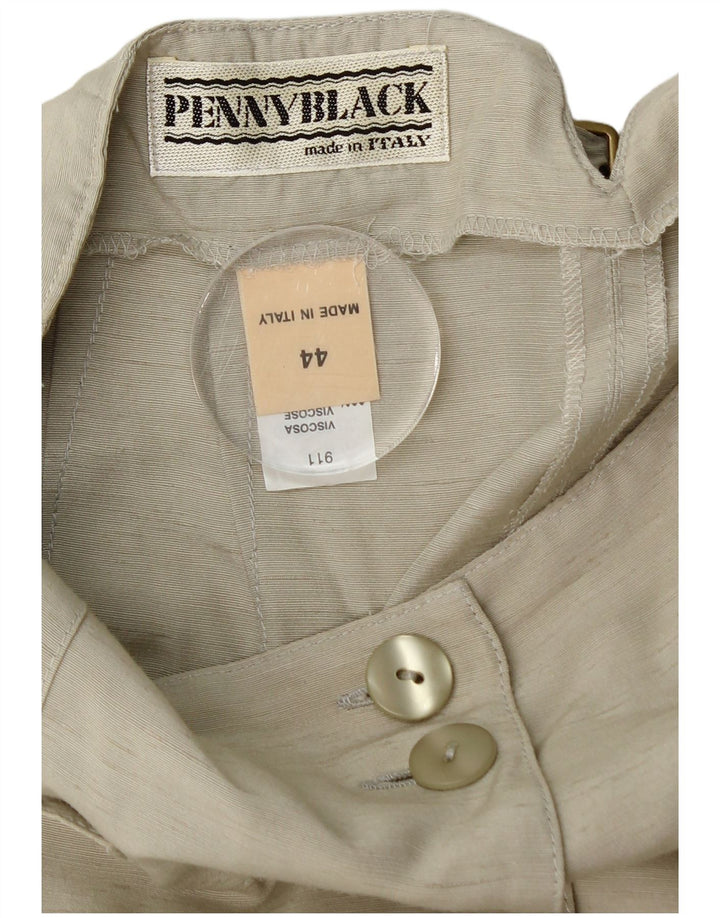 PENNY BLACK Dame Midi Nederdel IT 44 Medium W27 Grå Viscose
