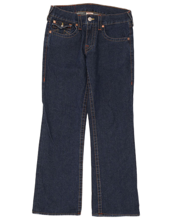 True Religion Womens Bootcut Jeans W31 L32 Blue Cotton