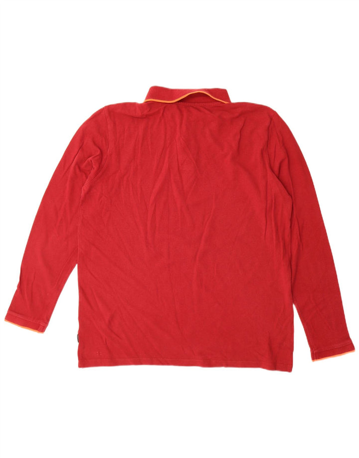 Chiemsee Langærmet Polo Shirt til mænd Stor rød bomuld