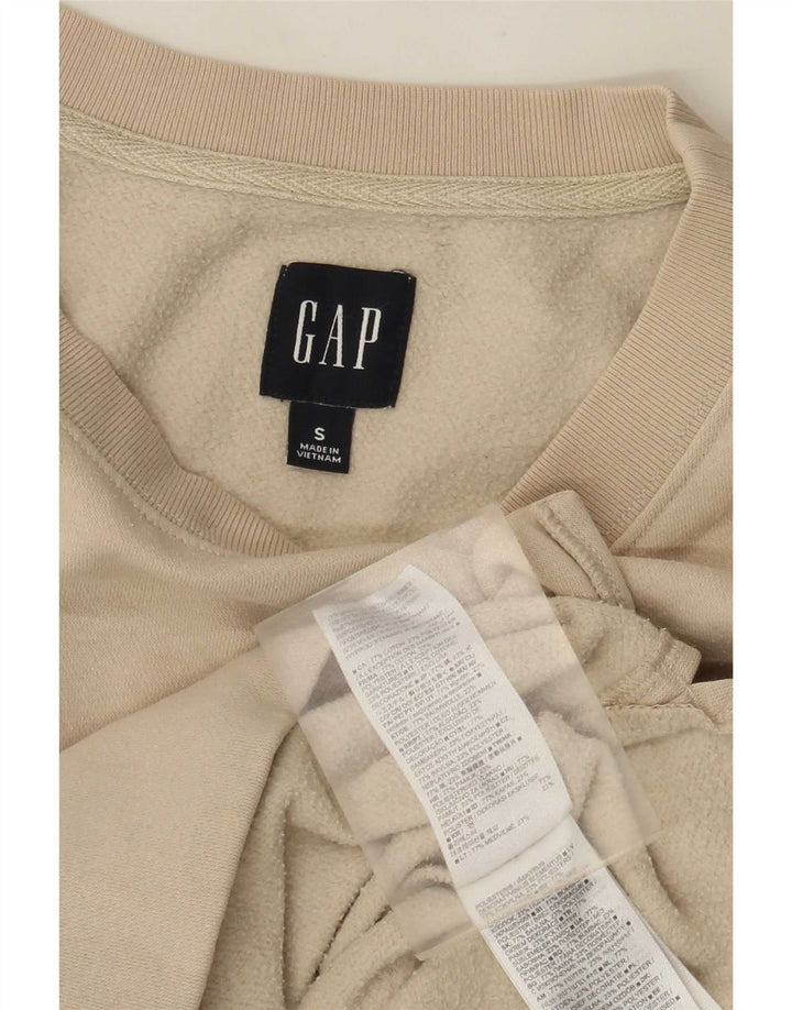 Gap Womens Oversized Sweatshirt Jumper UK 10 Small Beige Bomuld