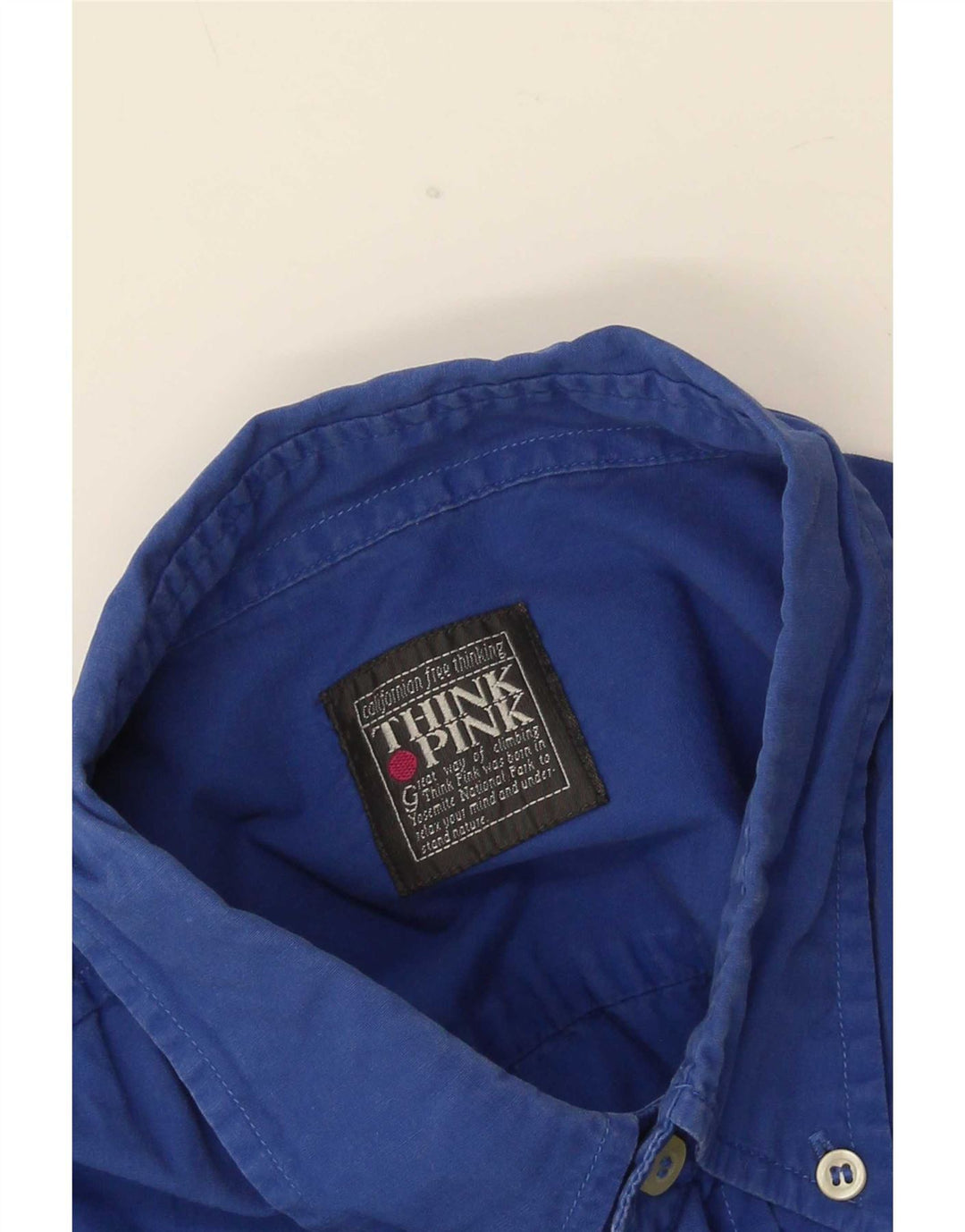 Tænk Pink Herre kortærmet skjorte 2XL Blå
