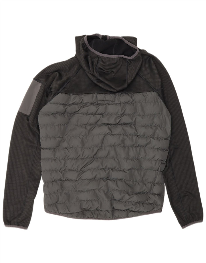 BERGHAUS Herre hættepolstret jakke UK 38 Medium Grey Colourblock Polyester