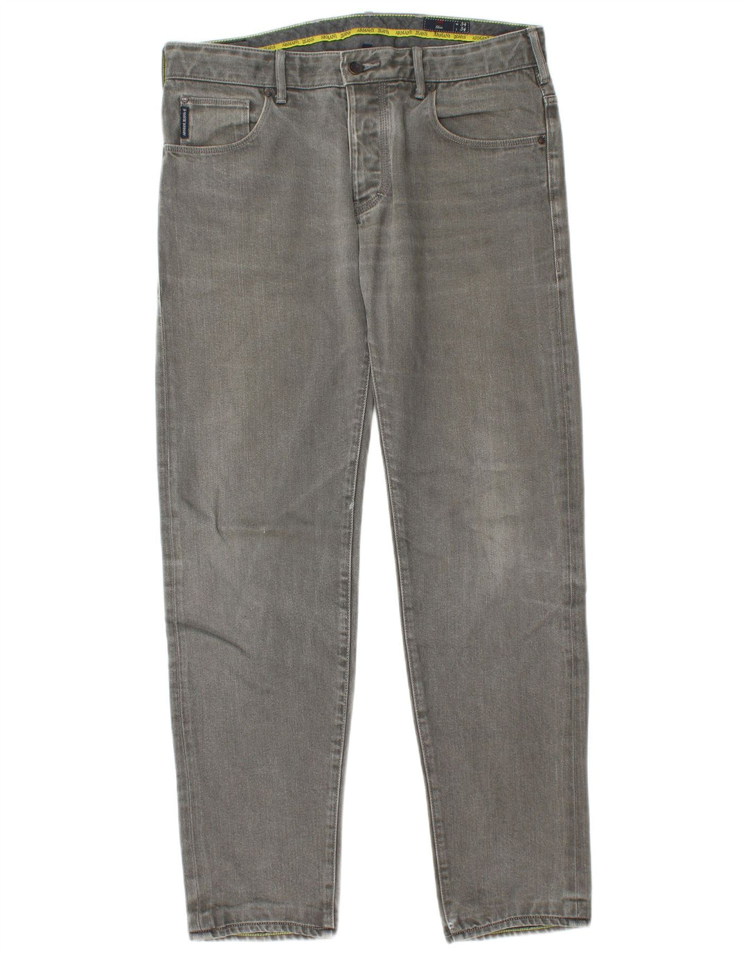 Armani Herre Slim Jeans W34 L34 Grå Bomuld