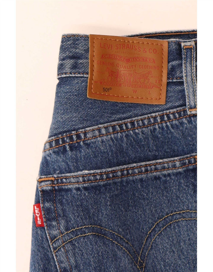 Levi's Dame 501 Straight Jeans W30 L26 Blå