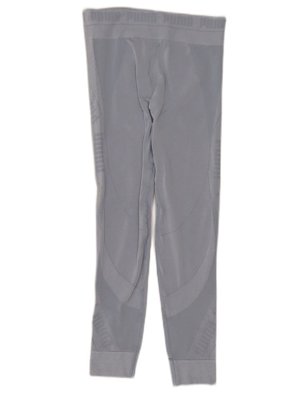 Puma Graphic Leggings til kvinder UK 8 Small Blue Synthetic