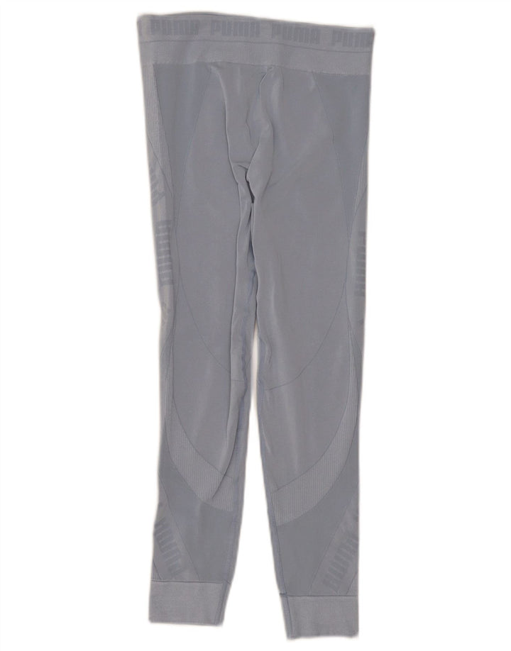 Puma Graphic Leggings til kvinder UK 8 Small Blue Synthetic