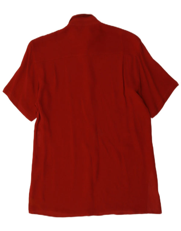 Marella Womens Longline Loose Fit kortærmet skjorte UK 10 Small Red